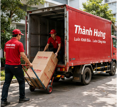 Cho thuê xe tải kèm bốc xếp