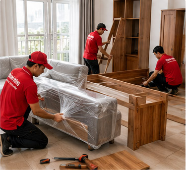 Đóng gói & tháo lắp nội thất